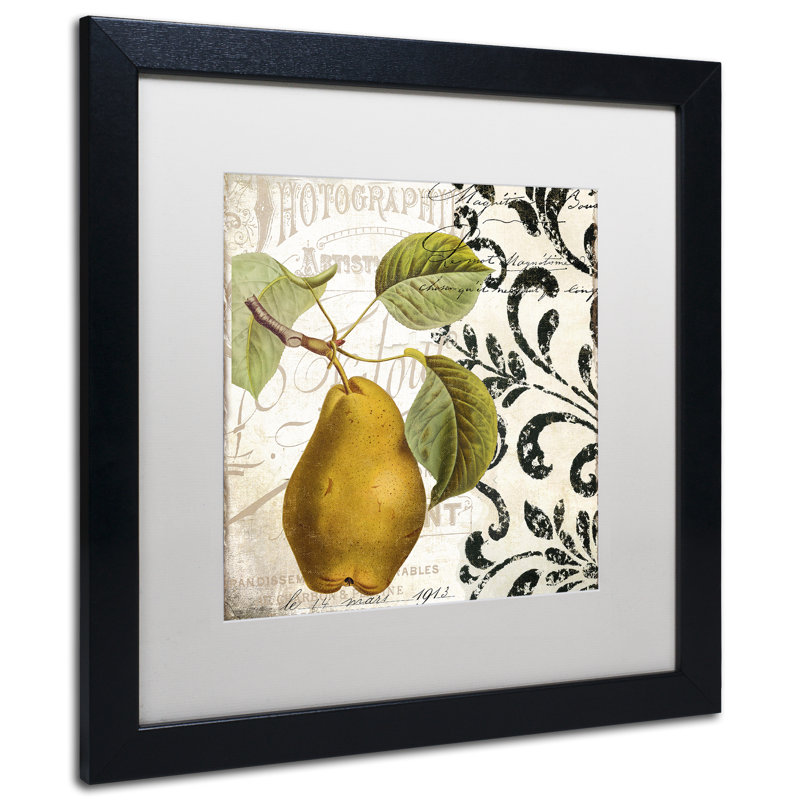 Jadaya «Les Fruits Jardin I», impression encadrée, Blanc, H 16 po x l 16 po x P 0,5 po