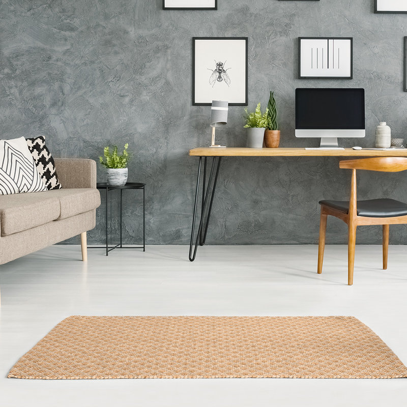 Tapis de zone orange rétro dégradé, Rectangle 5 pi x 7 pi