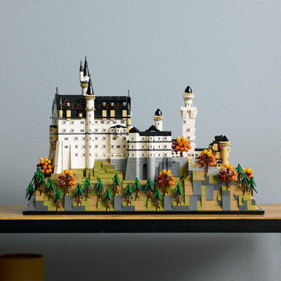 LEGO Architecture Neuschwanstein Castle Building Set, 3455 Pieces, For Ages 18+