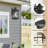 Outdoor Wall Sconces, Outdoor Wall Lights, Exterior Wall Mount Lighting, Outdoor Wall Light Fixture With Seeded Glass (Black-Wall Light, 1 Pack)-1378620106