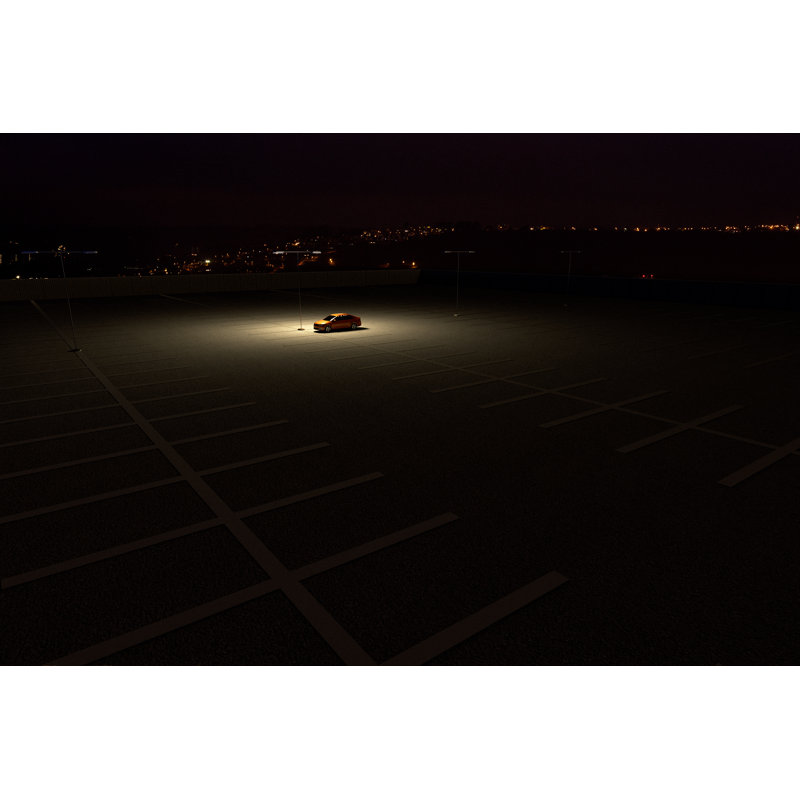 Single Car par Tifonimage - Photographie sur toile tendue, H 12 po x l 18 po