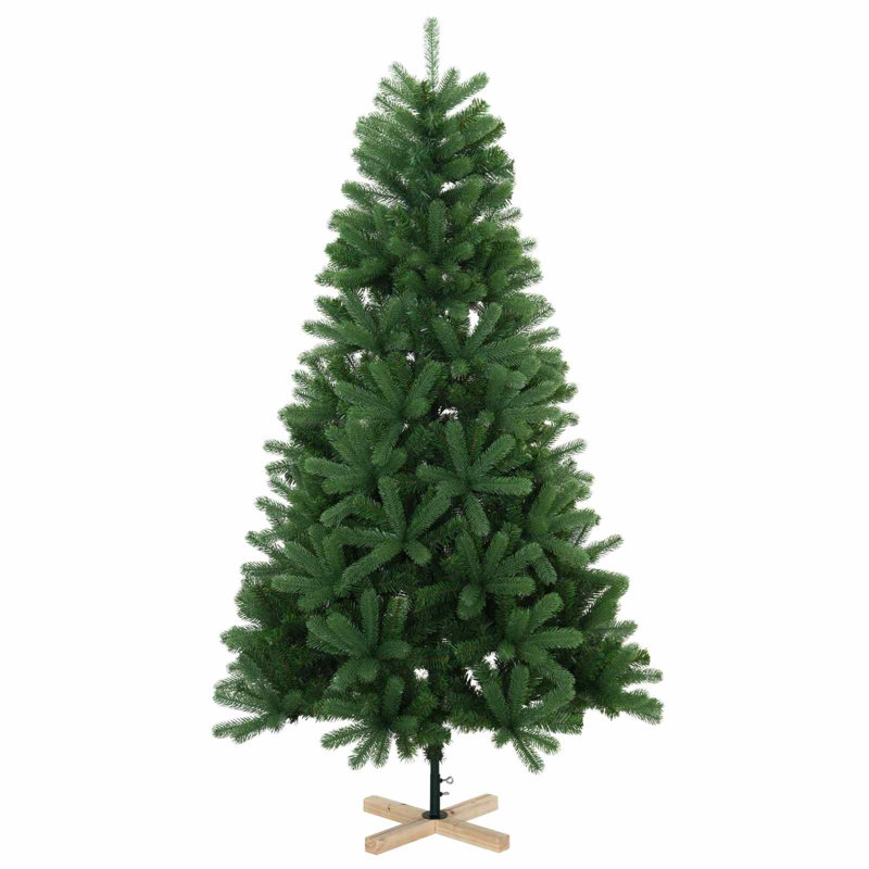Christmas Tree, 240 cm, with LEDs & black balls