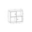 Tuttle 62.6cm H 72cm W Bookcase-1390019179