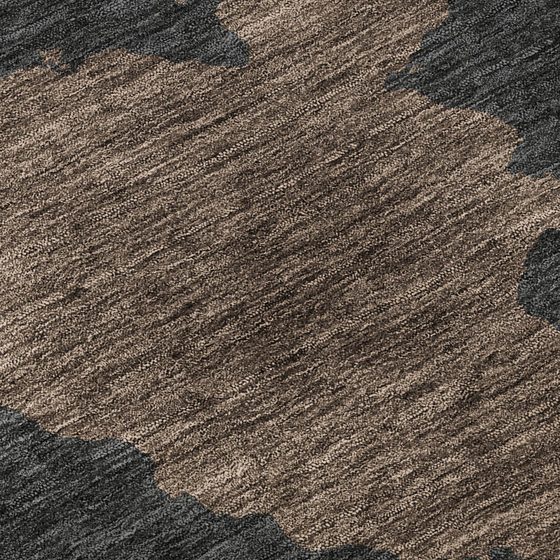 Premium Machine Washable Prisco Chocolate Rug, Rectangle 10' x 14'