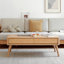 Table basse surélevée Table basse 100% bois de chêne massif avec plateau et plateau de table basse Largeur 100 x Profondeur 60 x Hauteur 45 cm Bureau d'étude-1043071920