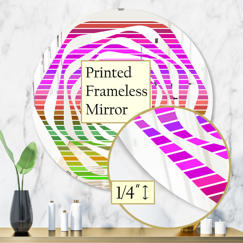 Miroir mural Whirl, H 31,5 po x l po