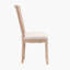 French Style Solid Wood Frame Fabric Square Back Dining Chair,set Of 2-812868025