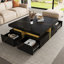 Table basse moderne carrée avec rangement à 4 tiroirs-672601574