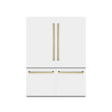 ZLINE Autograph 60 in. Black Stainless Refrigerator w/ Gray & Gold Accents