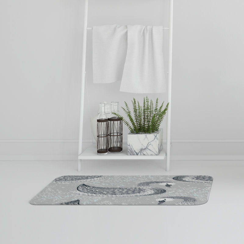Fiona Non-Slip Bath Rug, Swan