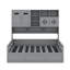 Lit de jour avec hydraulique, armoire et tablette-63966629-63966627