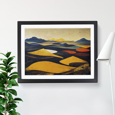 Hopeful Mountain Abstract - Single Picture Frame Print
