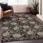 Premium Machine Washable Prisco Black Rug-654165870