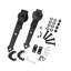 Ensemble de quincaillerie pour porte coulissante unique à rail simple de conception noire rustique en forme de flèche (porte non incluse)-1809465177