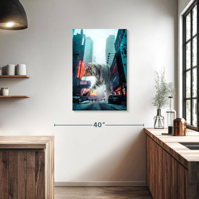 Brampt Tiger City, 36" H x 24" W