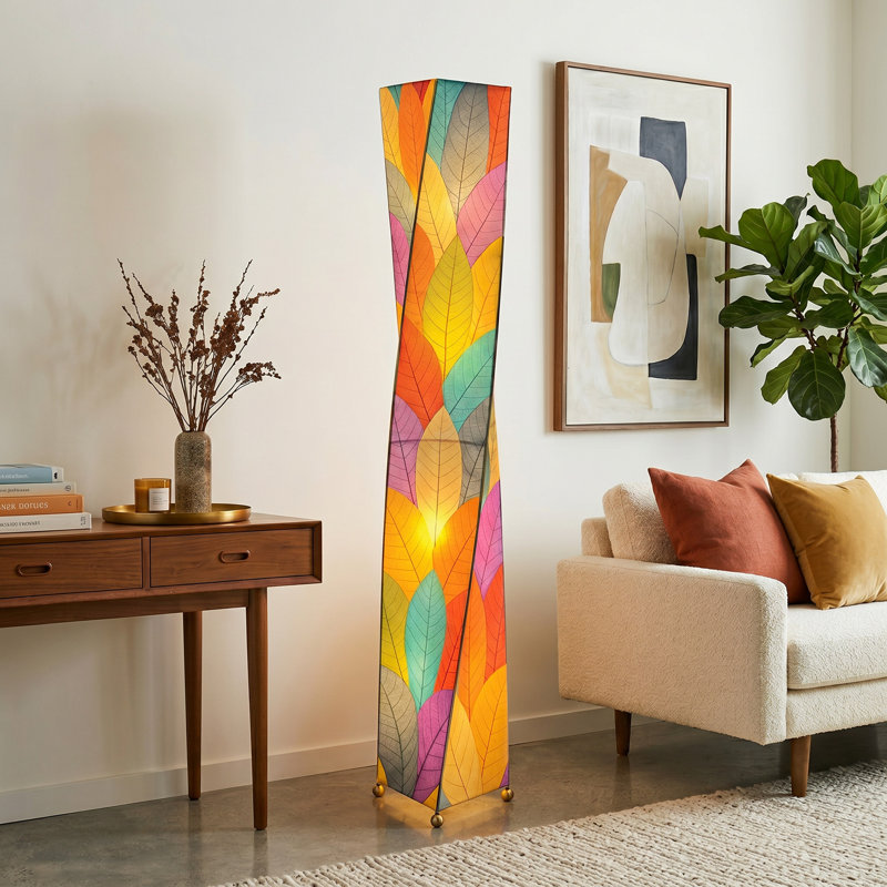 Gertie 72'' Novelty Floor Lamp, Red/Green/Brown