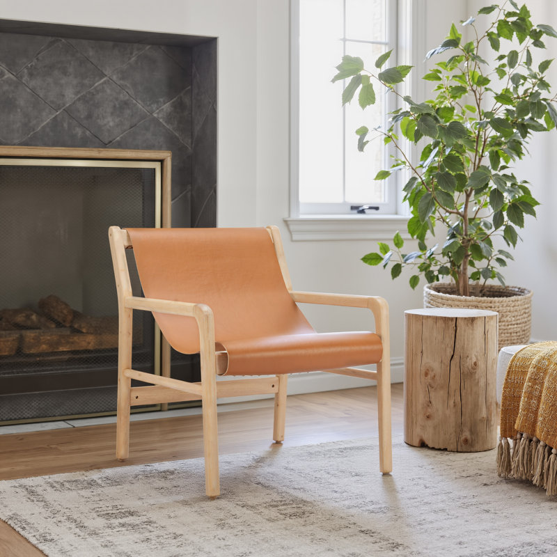 Fauteuil d'appoint Doek brun clair