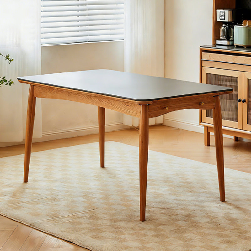 Table de salle à manger Modern, Noir, H 29,53 po x L 62,99 po x l 31,5 po