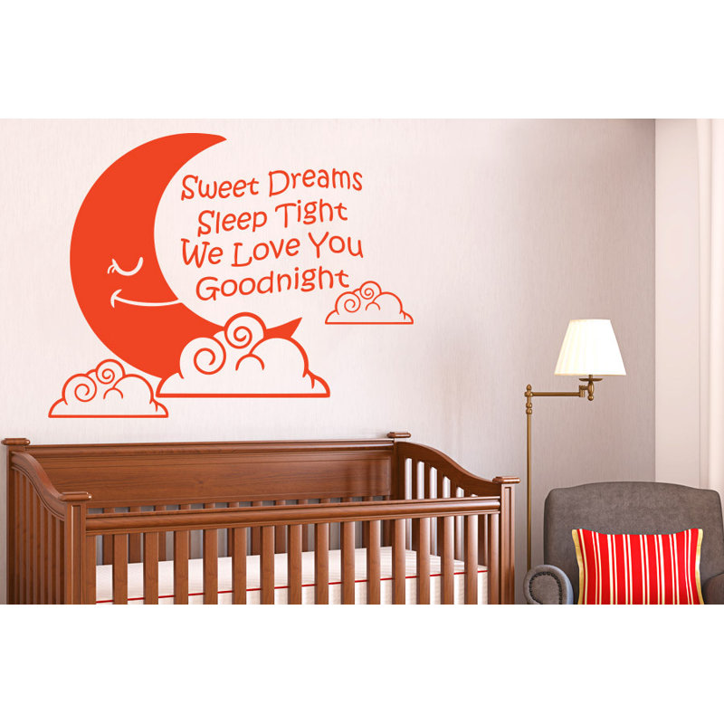 Non-Wall Damaging Wall Decal, Orange, Large