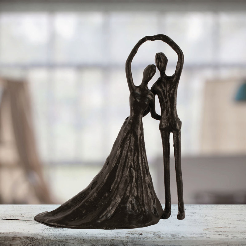 WEDDING DANCE Iron Figurine 19cm, Mocha