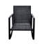Ensemble de 2 chaises de jardin bistro avec coussins bleus - Acier thermolaqué et PE - Idéal pour jardin, pelouse, bord de piscine - Style moderne - 3 pièces