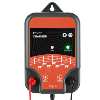 Electric Fence Charger 10kV 2J AC DC Electric Fence Energizer 1.86 Miles Range