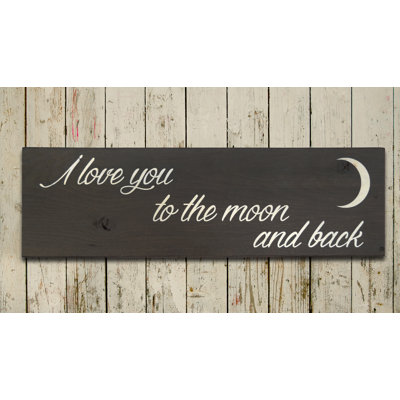 «I Love You to the Moon and Back», lettres, monogrammes et noms
