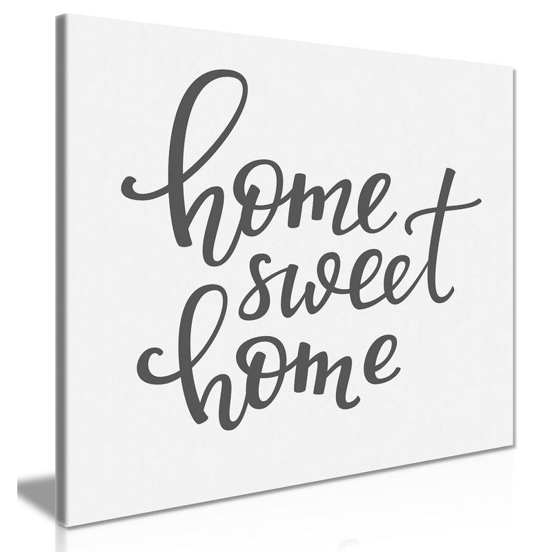 Home Sweet Home - Wrapped Canvas Print, 76cm H x 76cm W