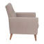 Chaise rembourrée Mid-Century avec pieds en bois-72947947
