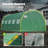 KING BIRD Premium 25x10x6.6FT Large Walk-in Greenhouse for Outdoors, Heavy Duty Galvanized Steel Frame, Green-122938298-122938297