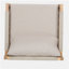 Set of 2 Acacia & Beige Rope Lounge Chairs with Sandblast Coffee Table Set