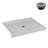 Streamline 48 in. x 36 in. Corner Acrylic Shower Base in Matte White with Center Drain, Drain Included-118934402