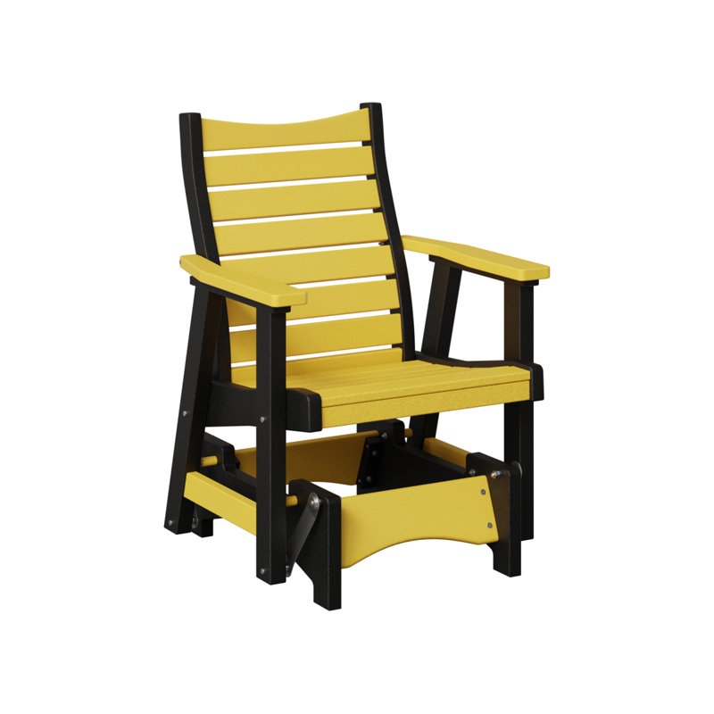 Fauteuil oscillant berlinois Berlin Premium Bristol, Sunburst Yellow Top/Black Base