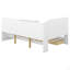 Lit plateforme en bois avec tête de lit, tablettes et 2 tiroirs-589830539-589830581