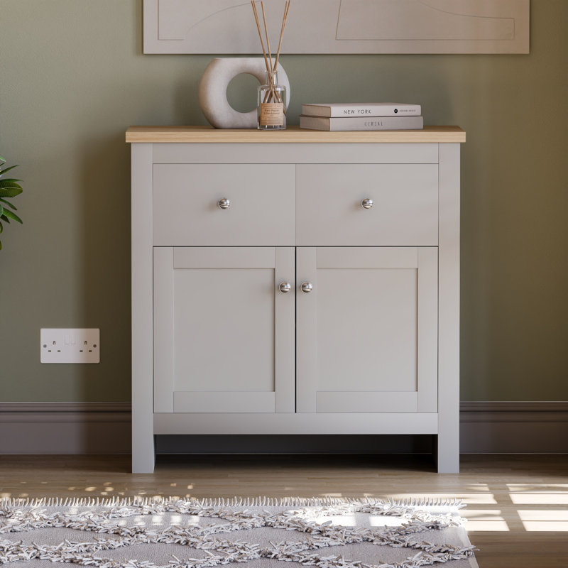Beacsfield 79cm Wide 2 Drawer Sideboard, Grey