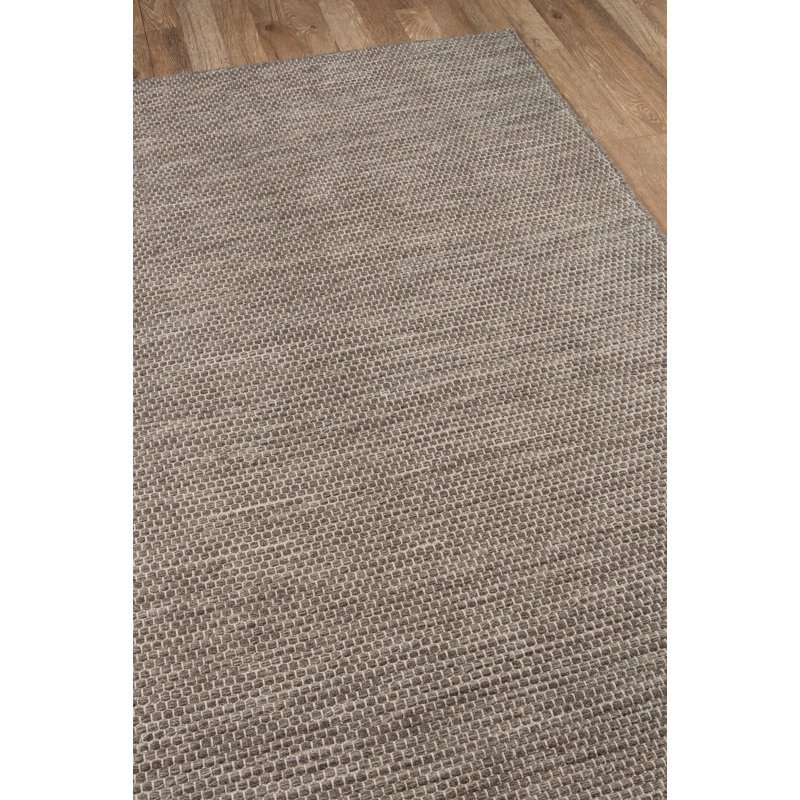 Mesa Wool Solid Area Rug in Natural, Runner 2'3" x 8'