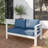 Aluminum Loveseat With Cushion-106035406-106035407