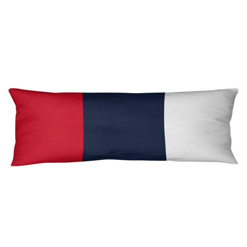 Polyester Medium Pillow, Mississippi Rebellion, Red/Navy