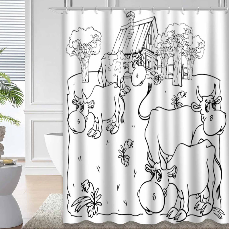 Rideau de douche rouge imperméable, rideaux de douche pour la salle de bain avec 12 crochets, L 72 po x l 72 po