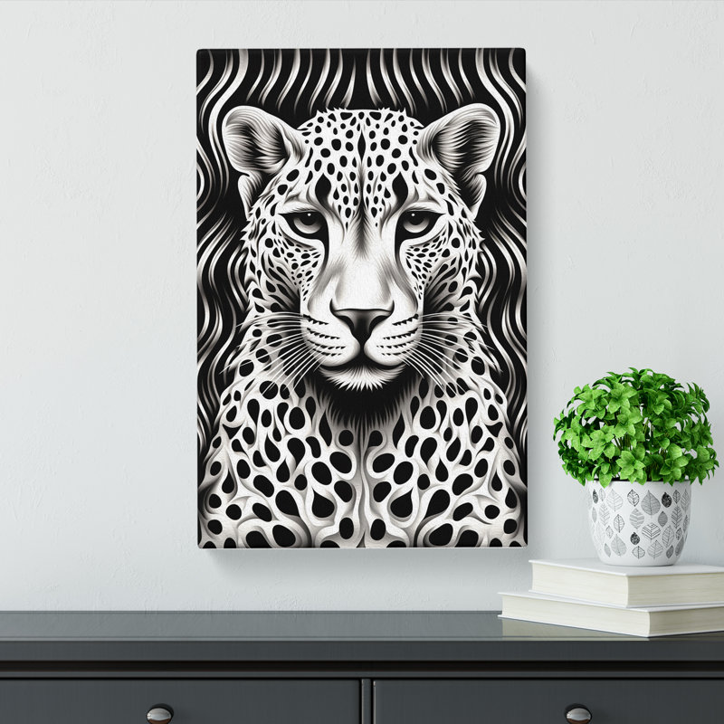 Cheetah Op No.4 - Wrapped Canvas, 60cm H x 40cm W x 3cm D