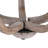 5 - Light Farmhouse Hemp Rope Wooden Chandelier