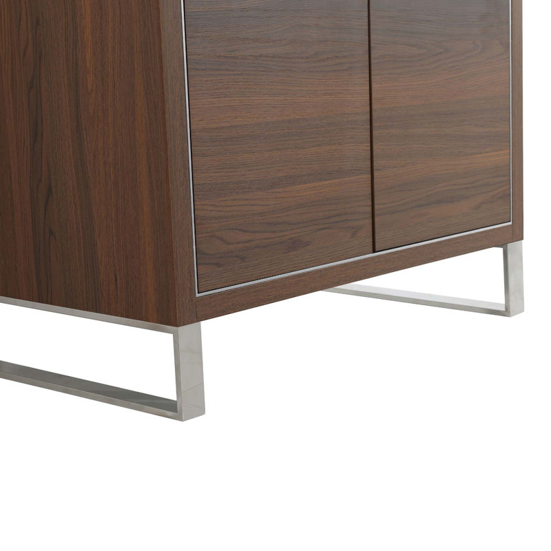 Opulence 30'' Walnut Ebony Single Bathroom Vanity with Chrome Hardware