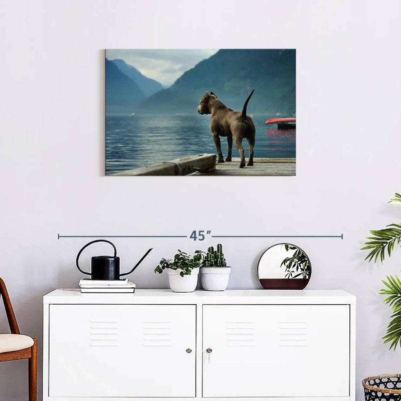 Brampt Pierside Pit Bull, 20" H x 30" W