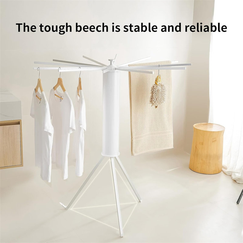 Portable Tripod Clothes Drying Rack - Foldable Space-Saving Design