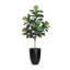 Daytona Faux Fiddle Leaf Fig Tree in Fiberstone Planter