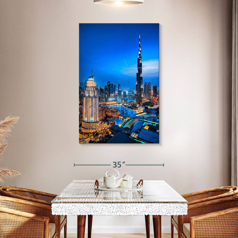 Aime Downtown Dubai Lights, 48" H x 32" W