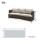 Chaise longue d'extérieur 5 pièces en osier avec coussins et table Toni-16132613-2562885
