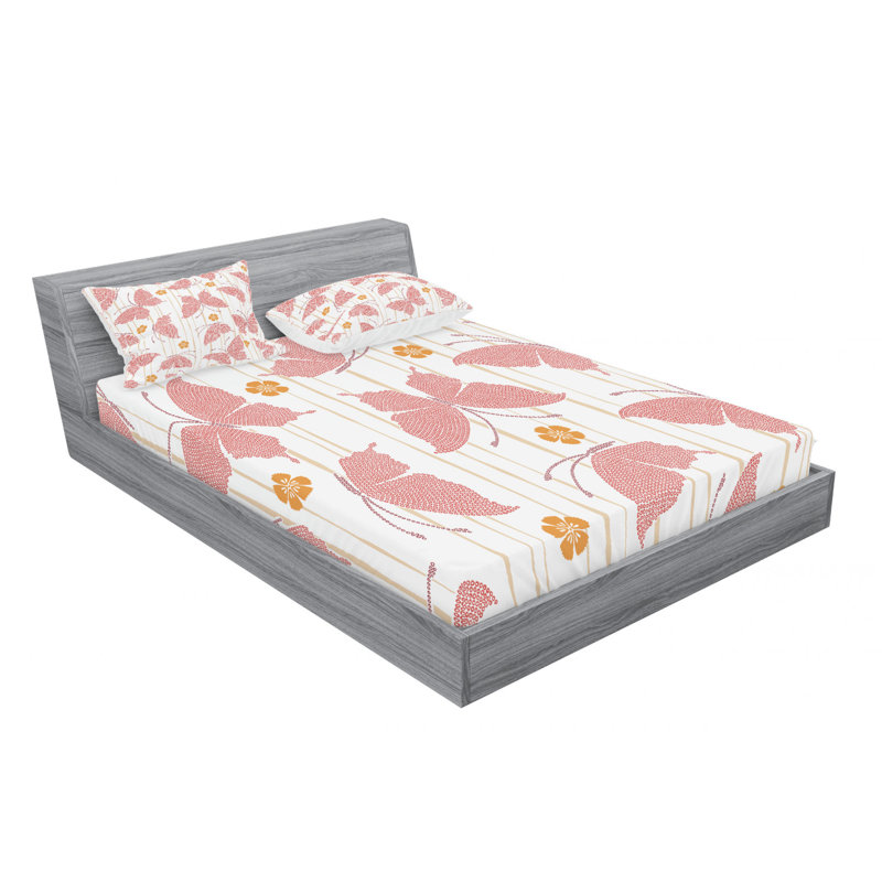 Microfiber Sheet Set, Queen Sheet Set with Fitted Sheet