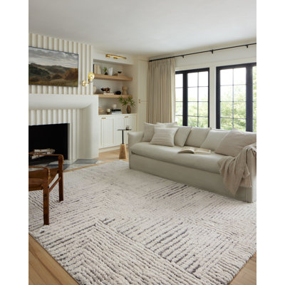 Tapis ivoire / gris Lindell