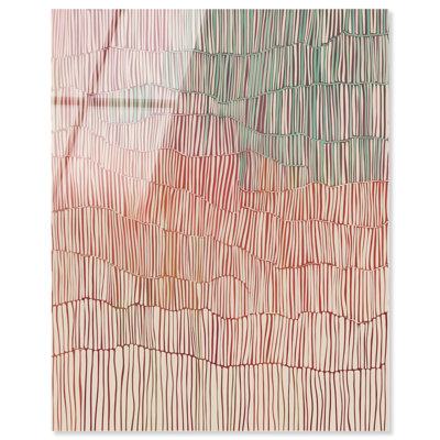 Impression sur toile «Vertical Weave II» par Art Remedy